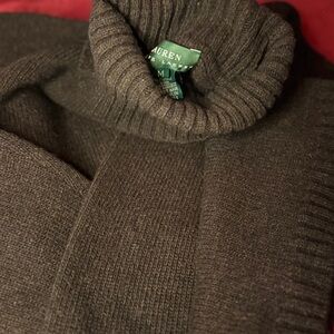 Ralph Lauren Brown Cowl Neck Sweater